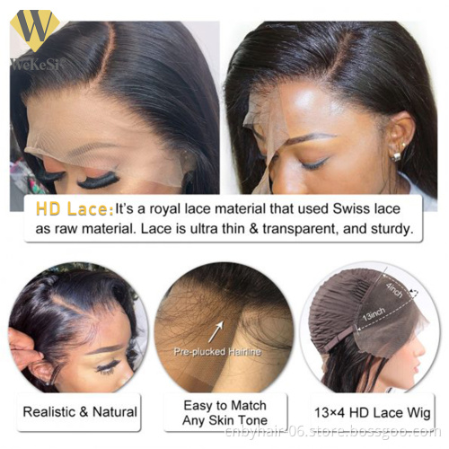 WaterWave Hd Lace Front Wigs Water Wave Virgin Cuticle Aligned Hair Human Hair Lace Frontal Wig Water Wave Closure Wig